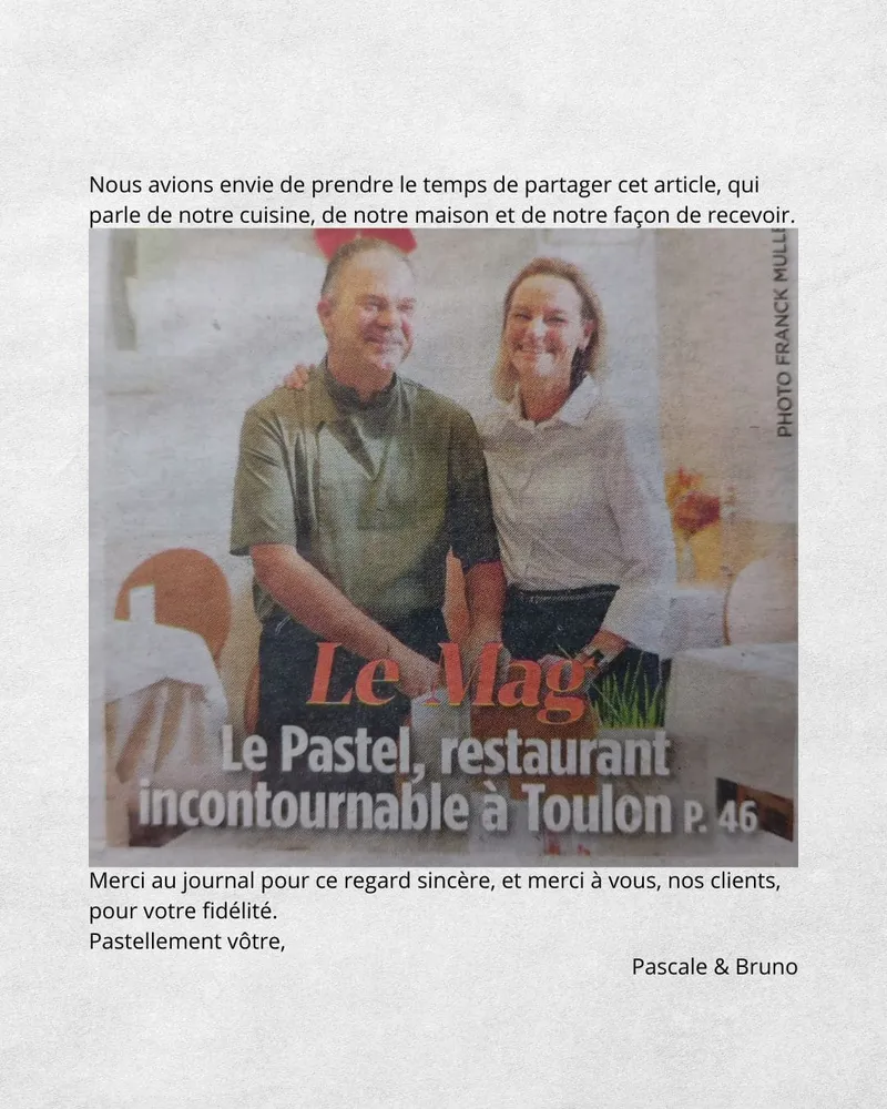 Le Pastel dans Var Matin